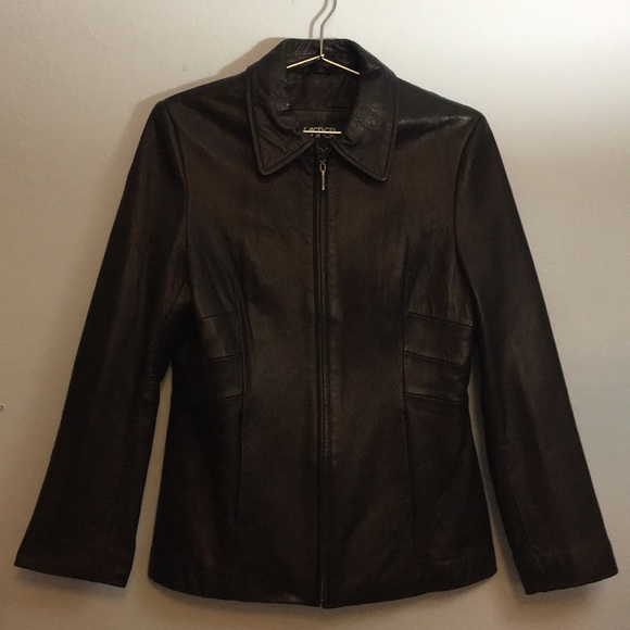 Kasper Jackets & Coats | Kasper Black Leather Jacket | Poshmark